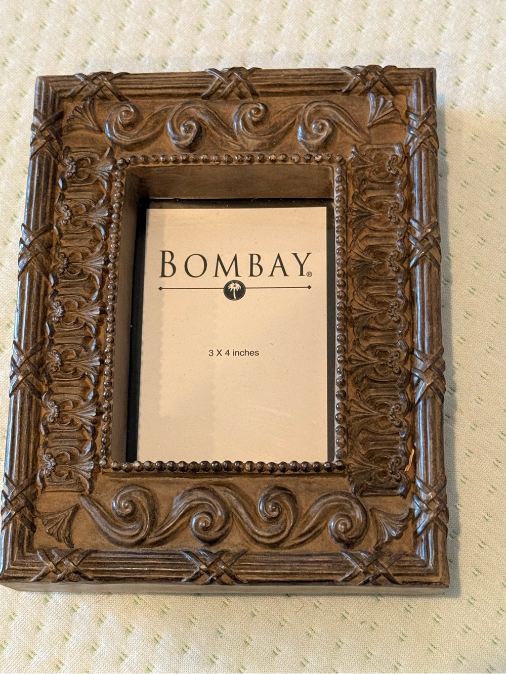 Bombay Carved Ornate Brown 3x4 Frame